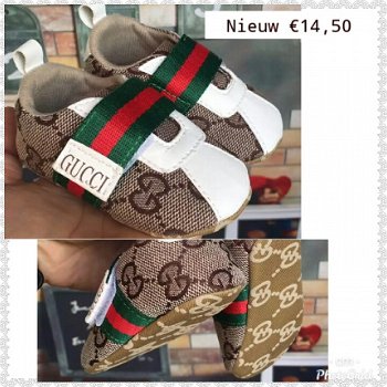 G UCCI BABY SCHOENEN MAAT 20/21 IN ZWART OF BRUIN - 2