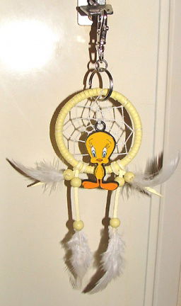 TWEETY (Looney Tunes) Dromenvanger-Tashanger (Sleutelhanger): Ring=6cm - nr. 1