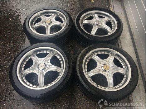 Mercedes-Benz C-klasse - compleet setje velgen vanaf 2001 - michelin banden - 17 inch velgen - redel - 1