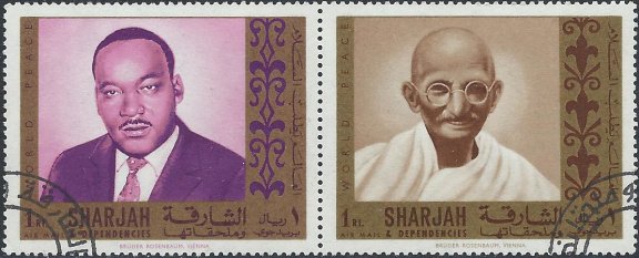 Postzegels Sharjah - 1968 Wereldvrede (1/1) - 1