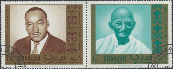 Postzegels Sharjah - 1968 Vrijheidsstrijders (1/1) - 1