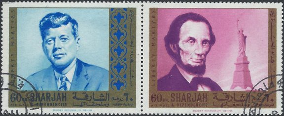 Postzegels Sharjah - 1968 Vrijheidsstrijders (1/1) - 1