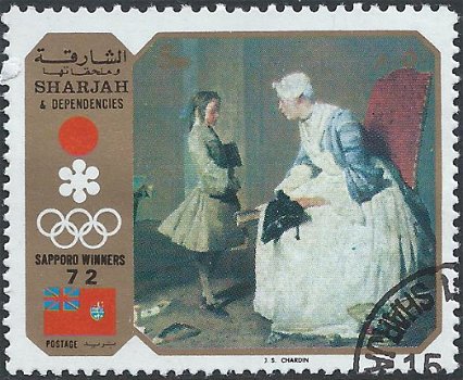 Postzegels Sharjah - 1972 Olympic Winners (5) - 1