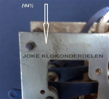 Uurwerk voor onderdelen = Junghans A 11.= 40843 - 6