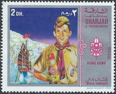 Postzegels Sharjah - 1971 Wereldjamboree - Japan (2)