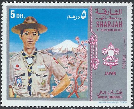 Postzegels Sharjah - 1971 Wereldjamboree - Japan (5) - 1