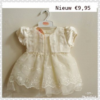 BABY JURK IN CREME MET LUIER BROEKJE MAAT 74/80 - 0