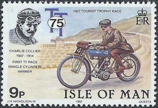 Postzegels Isle of Man - 1982 T.T. Races 1907-1982 (mapje) - 4