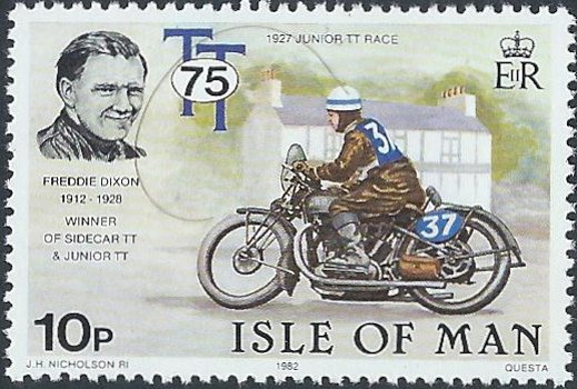 Postzegels Isle of Man - 1982 T.T. Races 1907-1982 (mapje) - 5