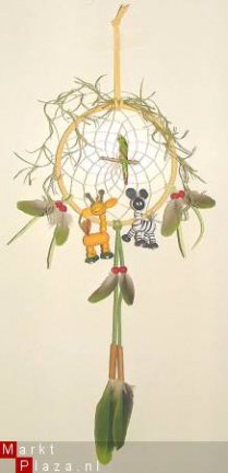 OERWOUD DIEREN (Jungle) Dromenvanger / Dreamcatcher: Ring=13cm