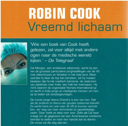 Robin Cook = Vreemd lichaam - Afbeelding 2