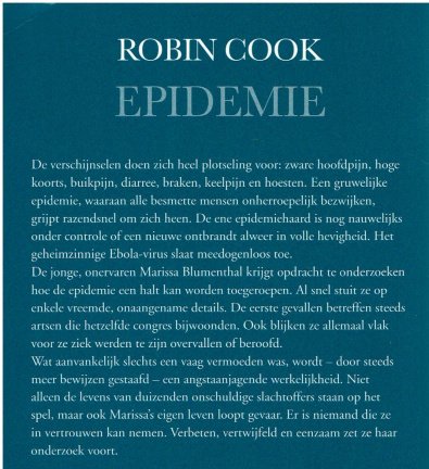Robin Cook - Epidemie - Afbeelding 2