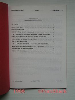 [1988] Syllabus: Handleiding Programma Ontwerp, v. H/ Reken Centrum, HTG - 2