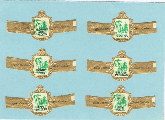 12 sigarenbanden ernst casimir kerstgroeten 2 - nr. 1