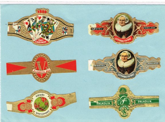 14 verschillende sigarenbandjes 3 - Afbeelding 2