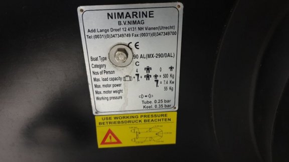 Nimarine Black Rhino MX290 met 5pk 4-takt - 6