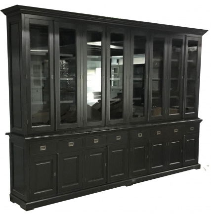 Buffetkast Dronten XL zwart - zwart 350 x 50/40 x 240cm - nr. 1