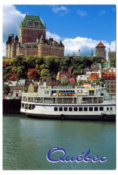 K158 Quebec Chateau Frontenac Met Boot / Canada - 1