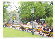 K160 Wenen Wien Stadtpark Denkmal Johann Strauss / Oostenrijk