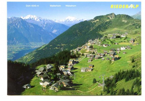 K199 Riederalp Mischabel Matterhorn Weisshorn / Zwitserland - 1