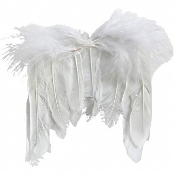 Witte engelen vleugels 10cm (10 stuks) - 1
