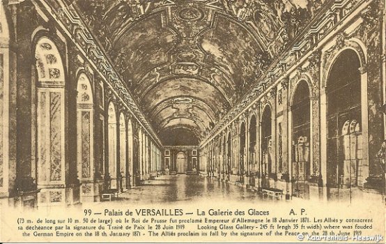 Frankrijk Palais de Versailles La Galerie des Glaces - 1