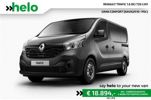 Renault Trafic - 1.6 dCi T29 125pk L1H1 Gran Confort [Navigatie + PDC] - 1