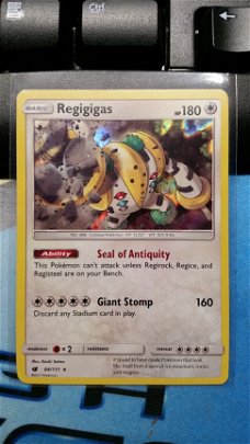 Regigigas  84/111  Holo Sun & Moon Crimson Invasion