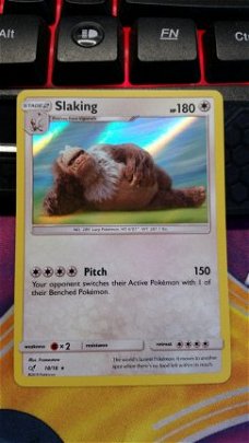 Slaking  18/18 Rare (holo) Detective Pikachu