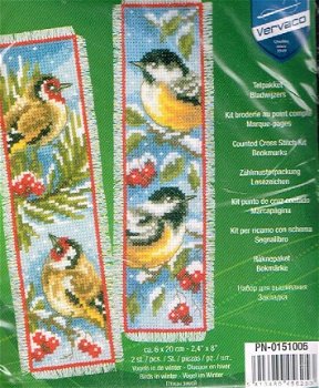 VERVACO BORDUURPAKKET, SET VAN 2 PAKKETJES, BOEKENLEGGERS , VOGELS 05 - 1