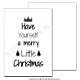 Kerst kaart quote dreaming of a white christmas A6 - 3 - Thumbnail