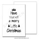 Kerst kaart quote merry little christmas A6 - 1 - Thumbnail