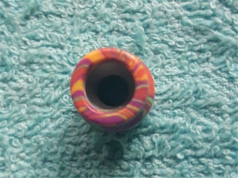 Paarse swirl drip tip, wider bore - 2