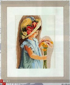 SALE LANARTE BORDUURPAKKET , GIRL WITH THE FLOWERED HAT 35122