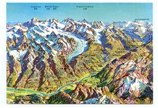 L044 Aletschgebiet und Goms Wallis - Relief Geografie / Zwitserland