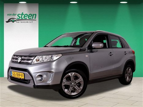 Suzuki Vitara - 1.6i 120PK EXCLUSIVE NAVIGATIE CAMERA ECC BLUETOOTH CRUISE STOELVERW. LMV17 TREKHAAK - 1