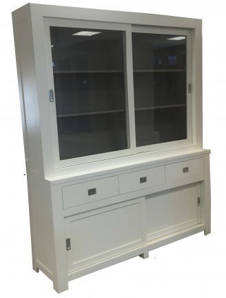 Buffetkast Hardeveld wit - grijs 180 x 50/40 x 220cm - nr. 1