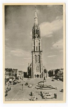 L087 Delft Markt met Nieuwe Kerk - 1