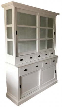 Buffetkast Schalkhaar wit - wit 150 x 50/40 x 220cm - nr. 1