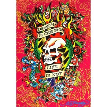 Ed Hardy - Death Is Certain kaarten bij Stichting Superwens! - 1