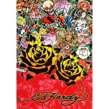 Ed Hardy - Black Rose kaarten bij Stichting Superwens! - 1