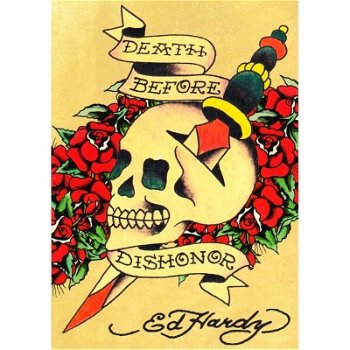 Ed Hardy - Death Before Dishonor kaarten bij Stichting Superwens! - 1