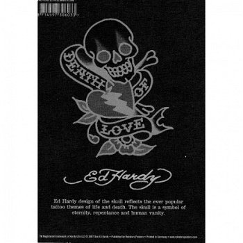 Ed Hardy - Death of Love kaarten bij Stichting Superwens! - 2