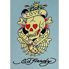 Ed Hardy - Love Kills blue kaarten bij Stichting Superwens!