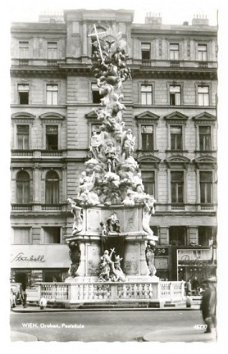 L116 Wenen Wien Graben Pestsaule  / Oostenrijk