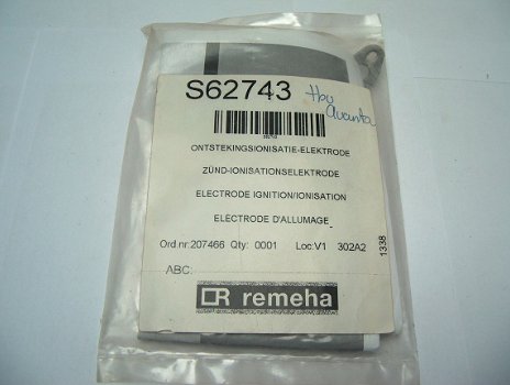 Remeha onstekingselektrode + ionisatievoeler S62743 - 1