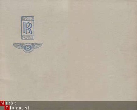 ROLLS-ROYCE BENTLEY RANGE (1968) BROCHURE . - 1