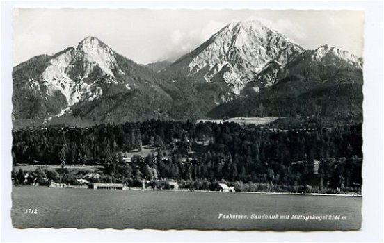 L147 Faakersee Sandbank mit Mittagskogel / Oostenrijk - 1