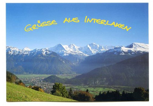 L155 Interlaken Berner Oberland Eiger Monch und Jungfrau / Zwitserland - 1