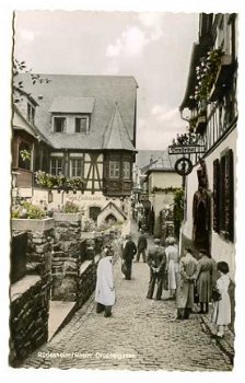 L161 Rudesheim / Rhein Drosselgasse Duitsland - 1